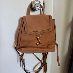 Rebecca Minkoff Tan Suede Leather Backpack